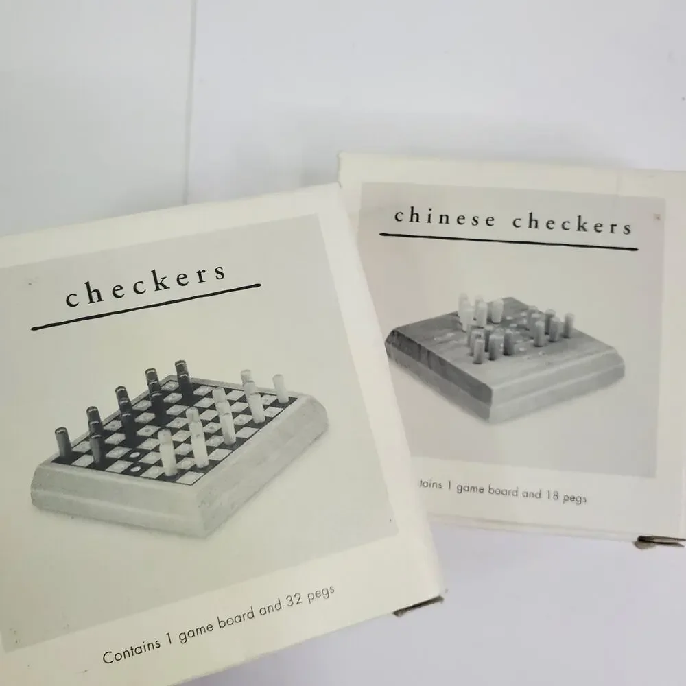 Pier 1 imports Chinese Checkers & Checkers Mini Travel Board Games